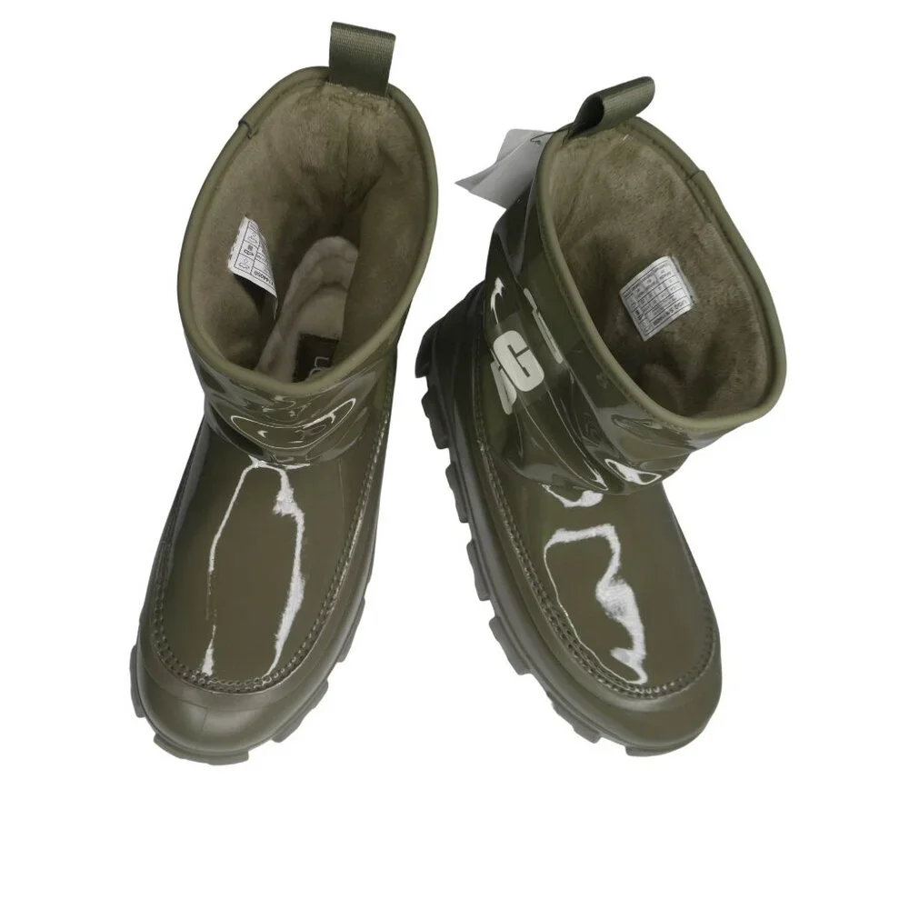 UGG Classic‎ Brella Mini Boot Olive Green Size 6 - Picture 2 of 8